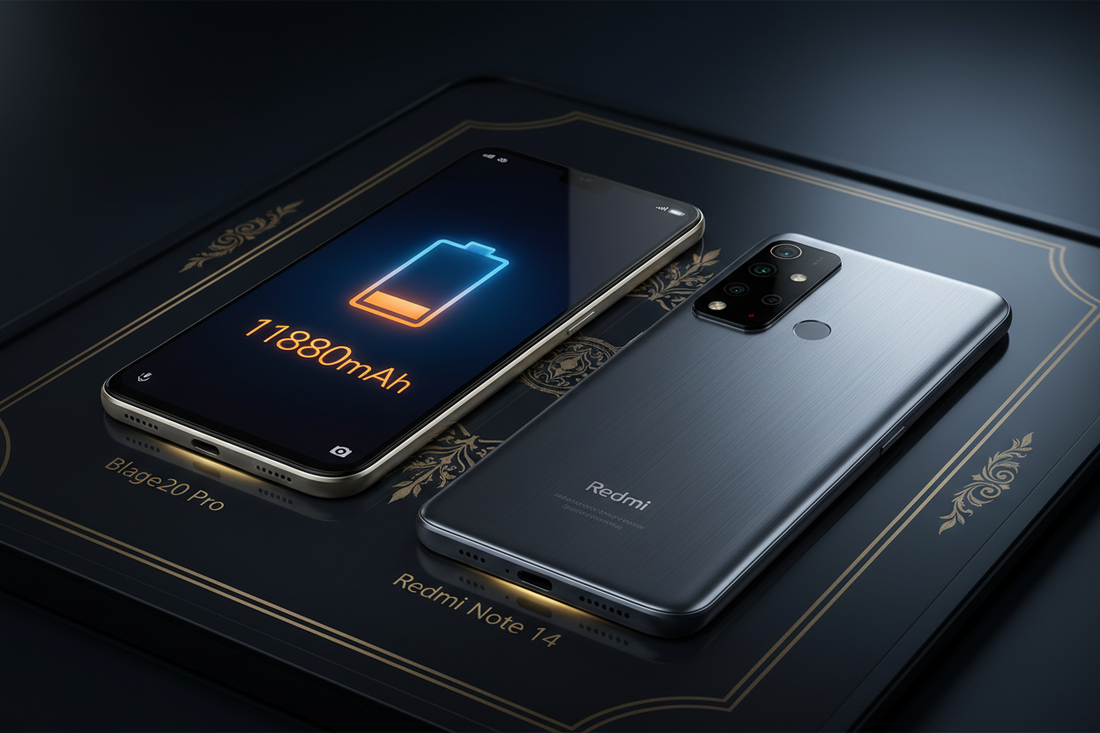 Comparatif : Doogee Blade20 Pro vs Redmi Note 14 – Pourquoi 11 800 mAh change la donne