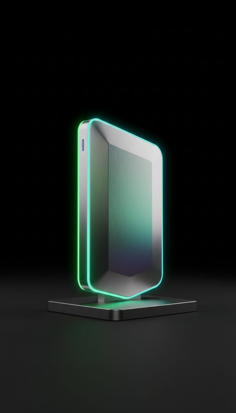 Station de charge sans fil argent holographique TechVisio