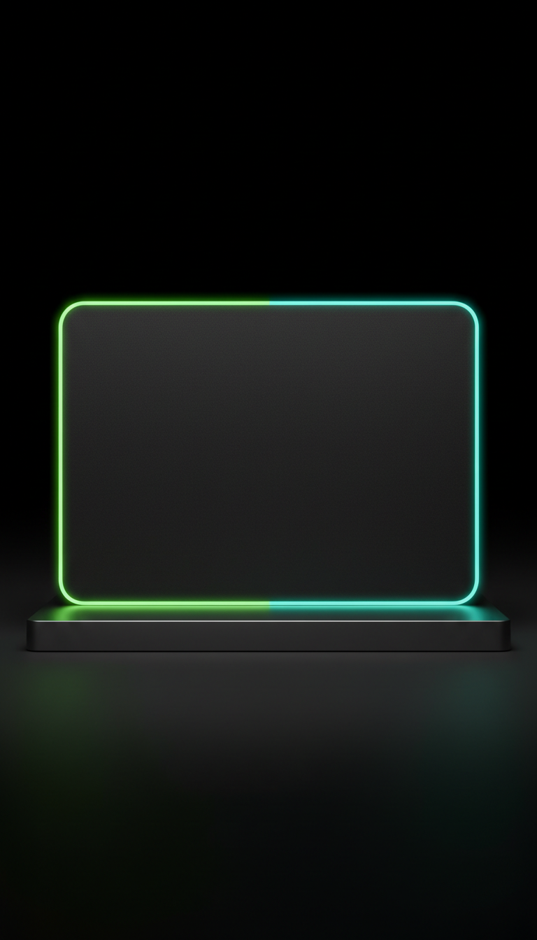 Tapis de souris bord acid neon extra-large TechVisio