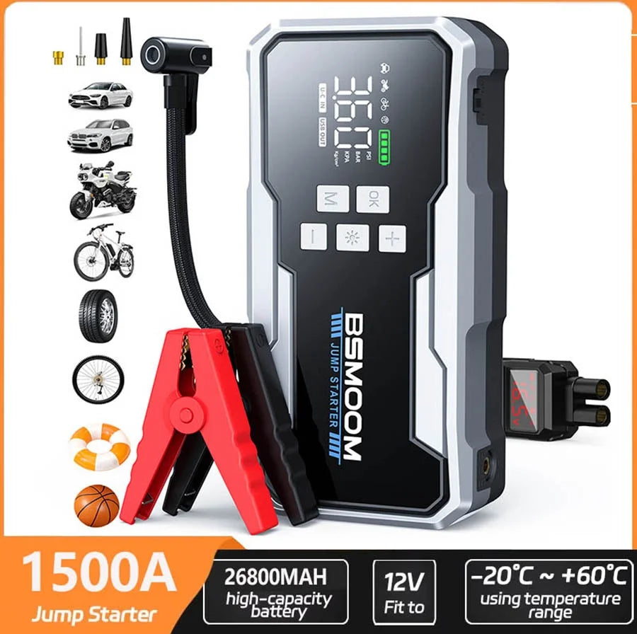 New Wireless Car Air Compressor Air Pump Electric Tire Inflator Pump for Motorcycle Bicycle Boat AUTO Tyre Balls Inflatable TechVisio