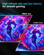 Moniteur Gaming 24" 180Hz IPS 1ms FYHXele