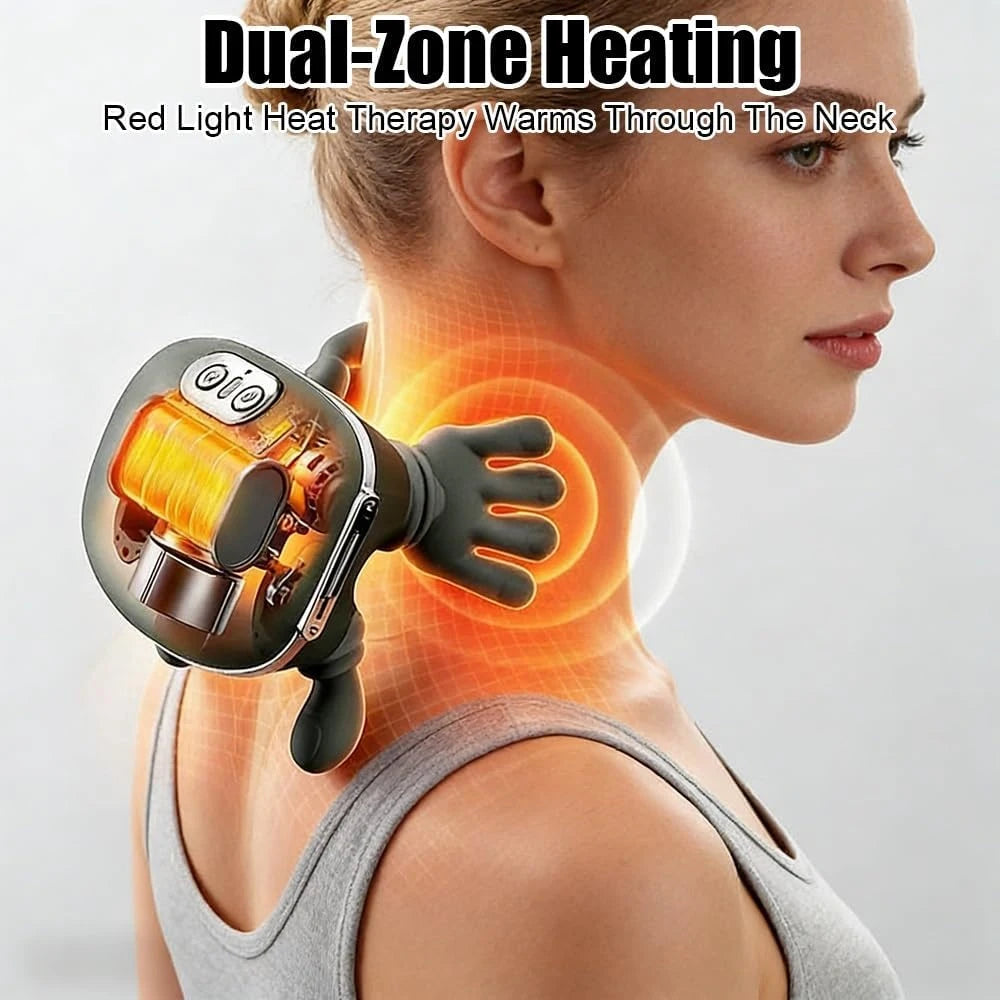 4D Shiatsu Nackenmassagegerät – Infrarotwärme 42-45°C