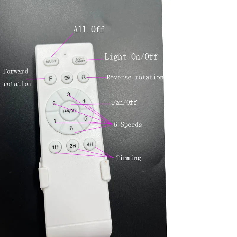 42 52 Inch Ceiling Fans With Lights Led 3 Color 6 Speeds DC Motor Fans Remote Control Low Floor Decorative Fans With Lighting TechVisio