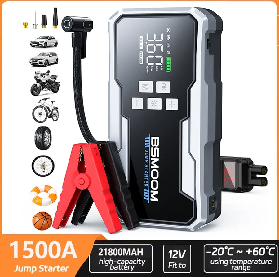 New Wireless Car Air Compressor Air Pump Electric Tire Inflator Pump for Motorcycle Bicycle Boat AUTO Tyre Balls Inflatable TechVisio