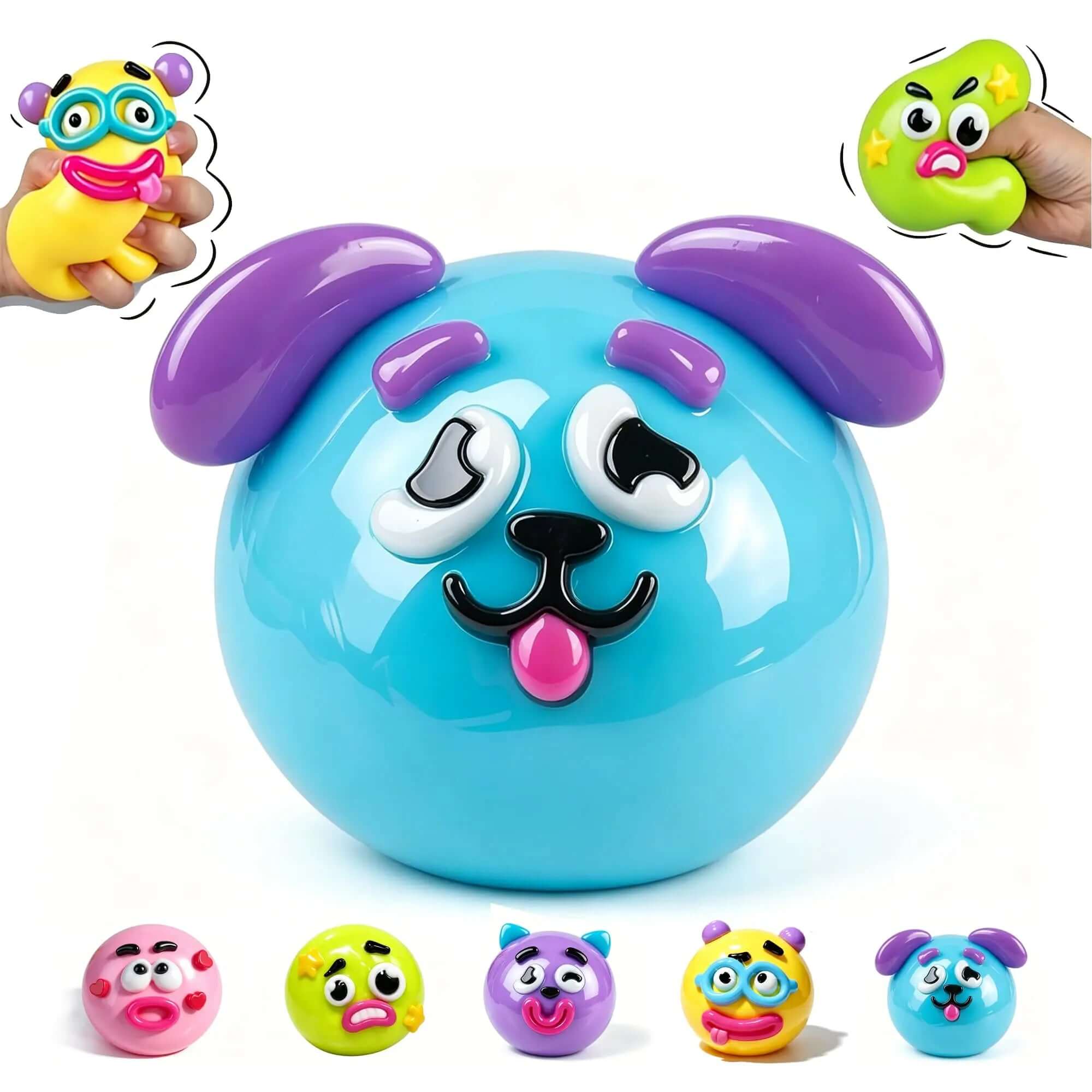 Smushers Squishy Chien Moulable – Blind Box Slow Rise Anti-Stress TechVisio
