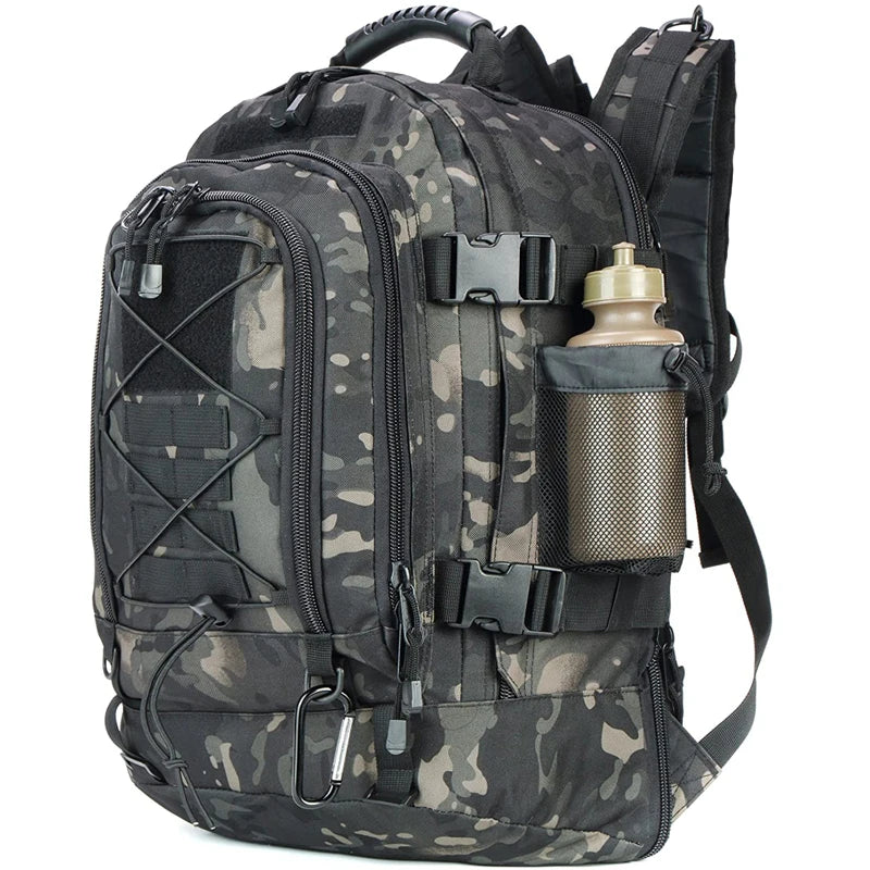 60L Military Tactical Backpack Army Molle Assault Rucksack Outdoor Travel Hiking Rucksacks Camping Hunting mochila hombre TechVisio