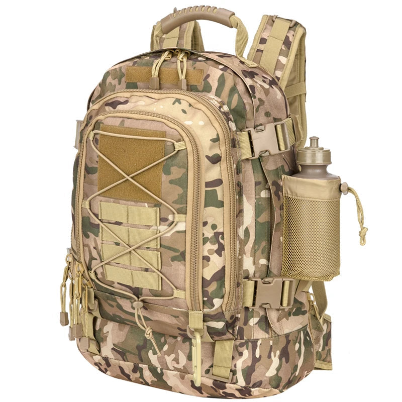 60L Military Tactical Backpack Army Molle Assault Rucksack Outdoor Travel Hiking Rucksacks Camping Hunting mochila hombre TechVisio