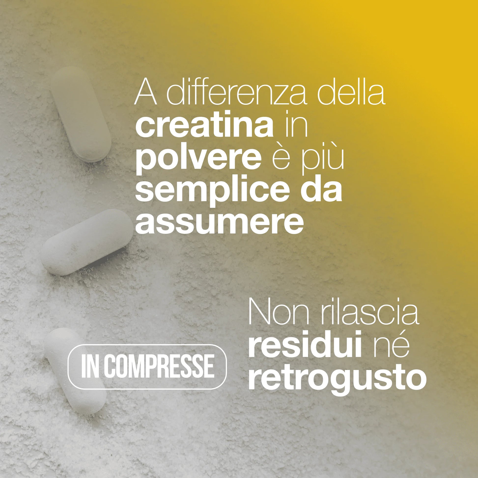 Kreatin Monohydrat 3000mg – 120 Vegane Tabletten | Hergestellt in Italien