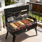 Barbecue Portable Pliant Charbon – Grill Camping Pique-Nique Extérieur TechVisio