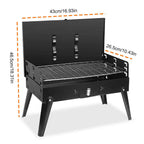 Barbecue Portable Pliant Charbon – Grill Camping Pique-Nique Extérieur TechVisio
