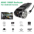 HD Car DVR Dash Cam  ADAS Video 720P/1080P USB Dashcam Auto Drive Recorder for Android Multimedia Player DVD Voice Alarm TechVisio