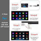 HD Car DVR Dash Cam  ADAS Video 720P/1080P USB Dashcam Auto Drive Recorder for Android Multimedia Player DVD Voice Alarm TechVisio