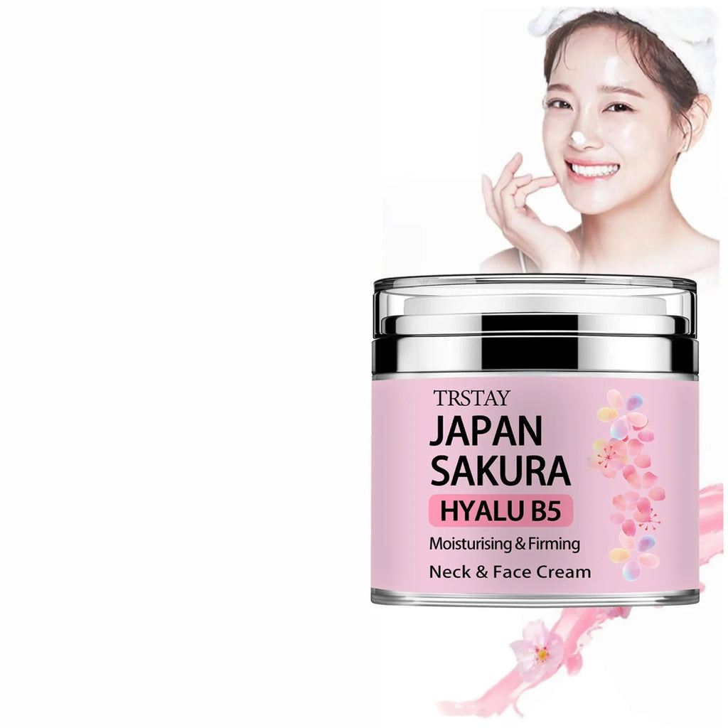 Japan Sakura Essence Cream, Sakura Tone Up Cream with Hyaluronic Acid, TechVisio