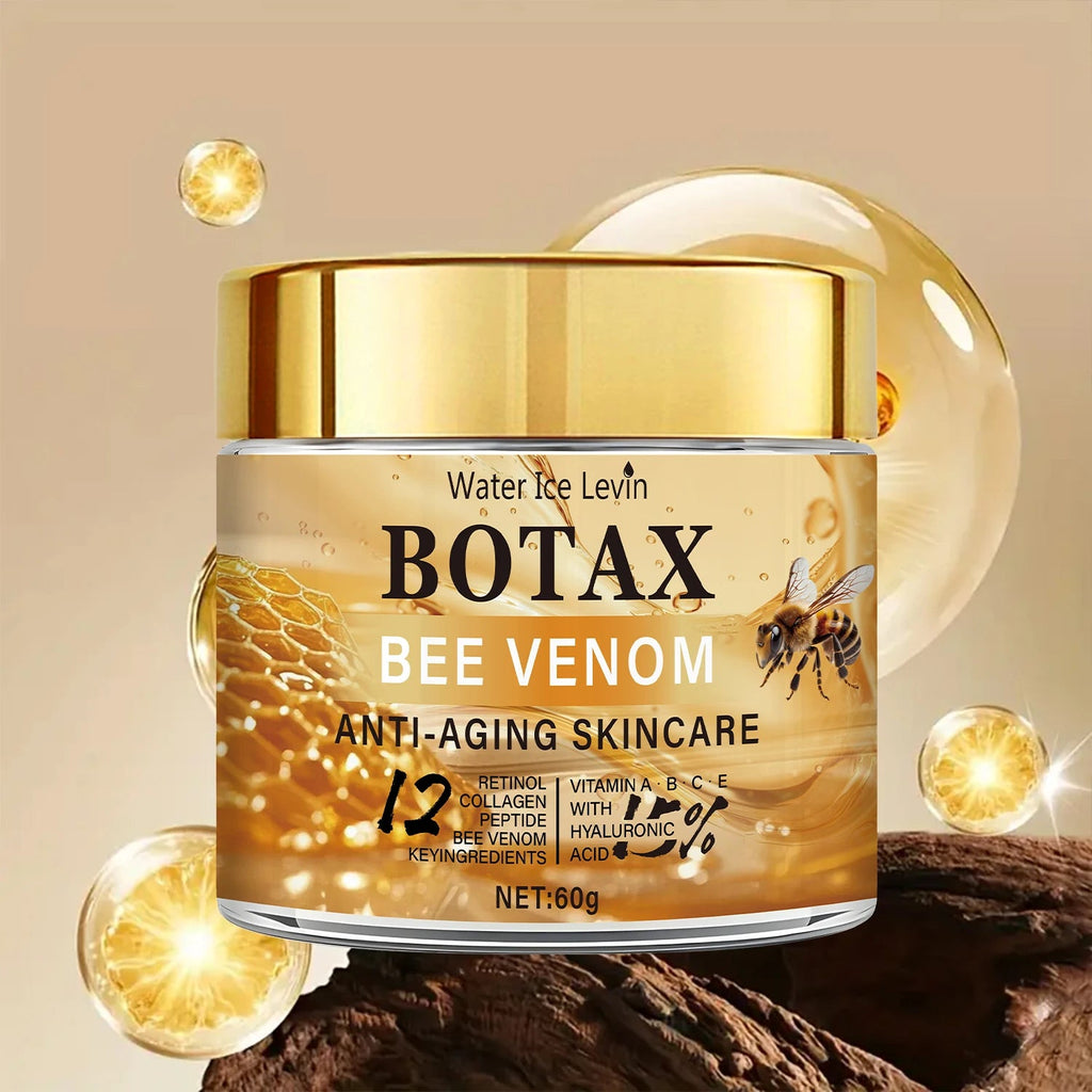 Peptide Bee Venom Cream with Retinol - Plumping Hydration, Vitamin Infusion, Fast Absorption, Winter Skin Renewal TechVisio