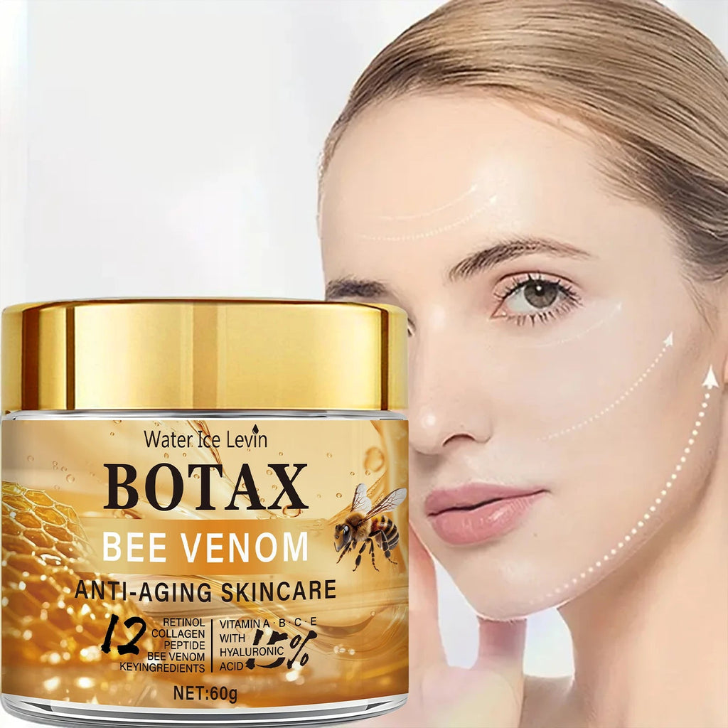 Peptide Bee Venom Cream with Retinol - Plumping Hydration, Vitamin Infusion, Fast Absorption, Winter Skin Renewal TechVisio