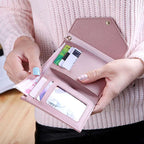 Fashion Short Women Wallets PU Leather Women Luxury Tassels Wallet Hasp Small Wallet Trend Coin Purse Ladies Card Holder Pouch TechVisio