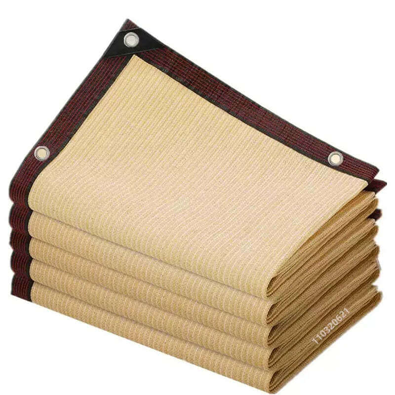 Outdoor Garden Shading Net, Terrace Awnings, Camping Shade Cover Mesh, UV Protection, HDPE Sunscreen Fabric, Shade TechVisio