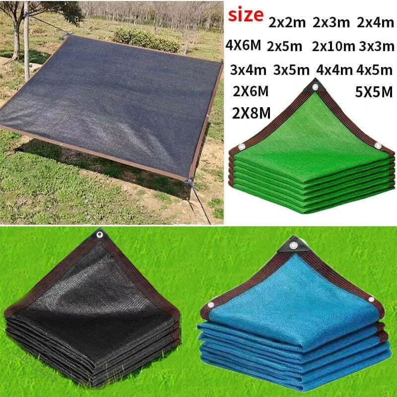 Outdoor Garden Shading Net, Terrace Awnings, Camping Shade Cover Mesh, UV Protection, HDPE Sunscreen Fabric, Shade TechVisio