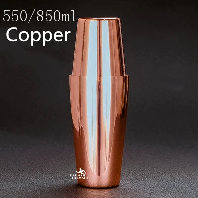 Stainless Steel Cocktail Boston Bar Shaker: 2-piece Set: 18oz Unweighted & 28oz TechVisio