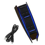 Station de Charge Double PS5 DualSense – USB-C | LED | 2h30 TechVisio