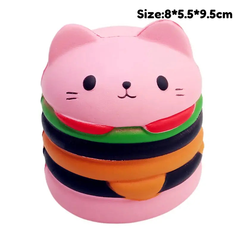 Jumbo Kawaii Squishy Toys Slow Rising Squeeze PU Popcorn Animals Anti Stress Relief Squishies Toy For Children Kids Xmas Gift TechVisio