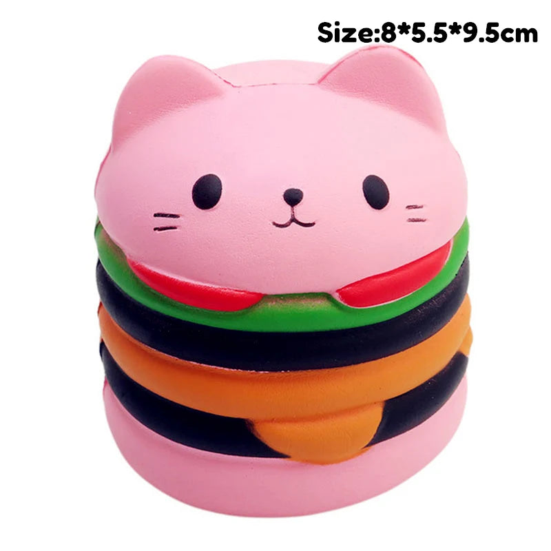 Jumbo Kawaii Squishy Toys Slow Rising Squeeze PU Popcorn Animals Anti Stress Relief Squishies Toy For Children Kids Xmas Gift TechVisio