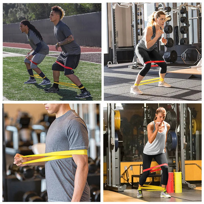 Training Fitness  Rubber Resistance Bands Yoga Home Gym Elastic Gum Pilates Crossfit Workout Equipment Bodybuilding For Sports TechVisio