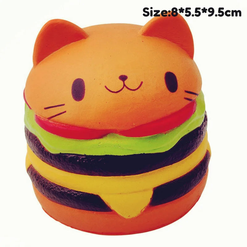 Jumbo Kawaii Squishy Toys Slow Rising Squeeze PU Popcorn Animals Anti Stress Relief Squishies Toy For Children Kids Xmas Gift TechVisio