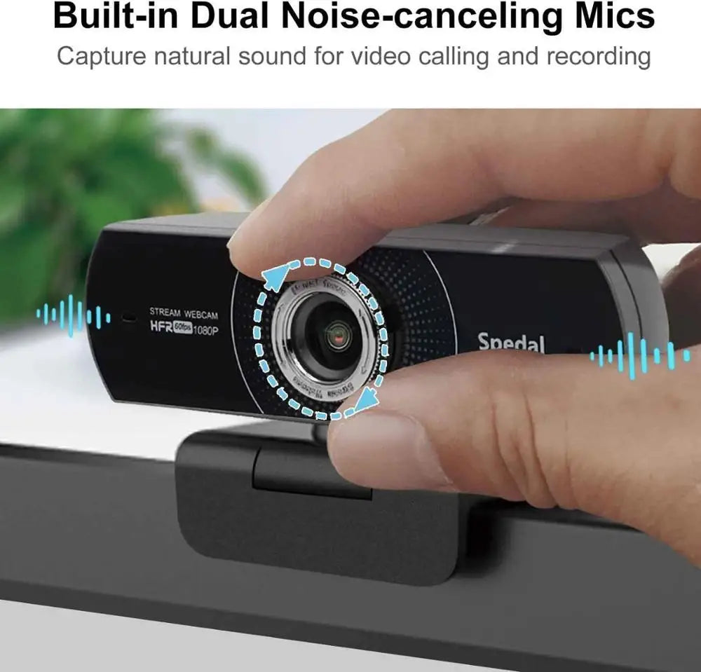 Webcam Spedal MF934H – 1080p 60fps | Integriertes Mikrofon | Streaming & Videokonferenzen
