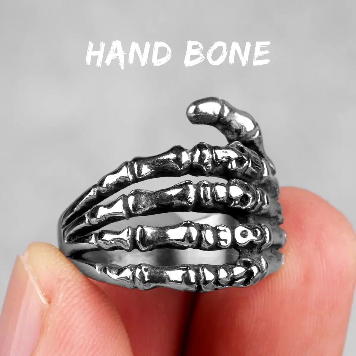 Bague Crâne Gothique Metal Town
