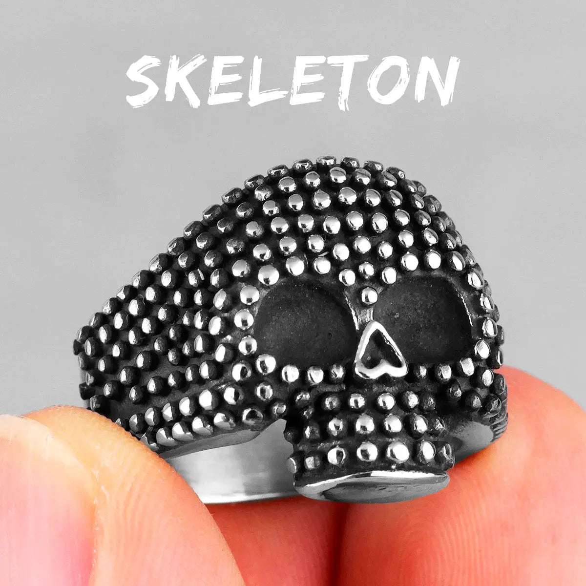 Bague Crâne Gothique Metal Town