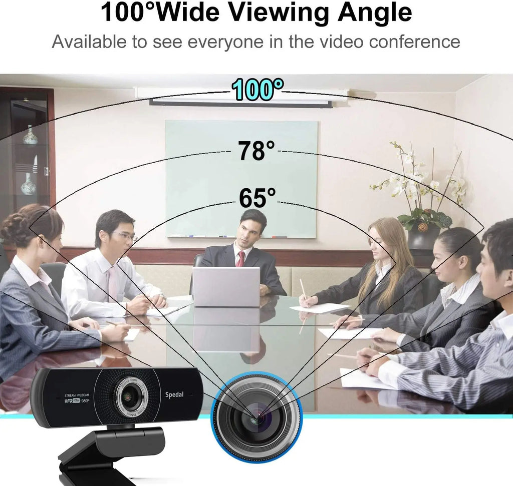 Webcam Spedal MF934H – 1080p 60fps | Integriertes Mikrofon | Streaming & Videokonferenzen