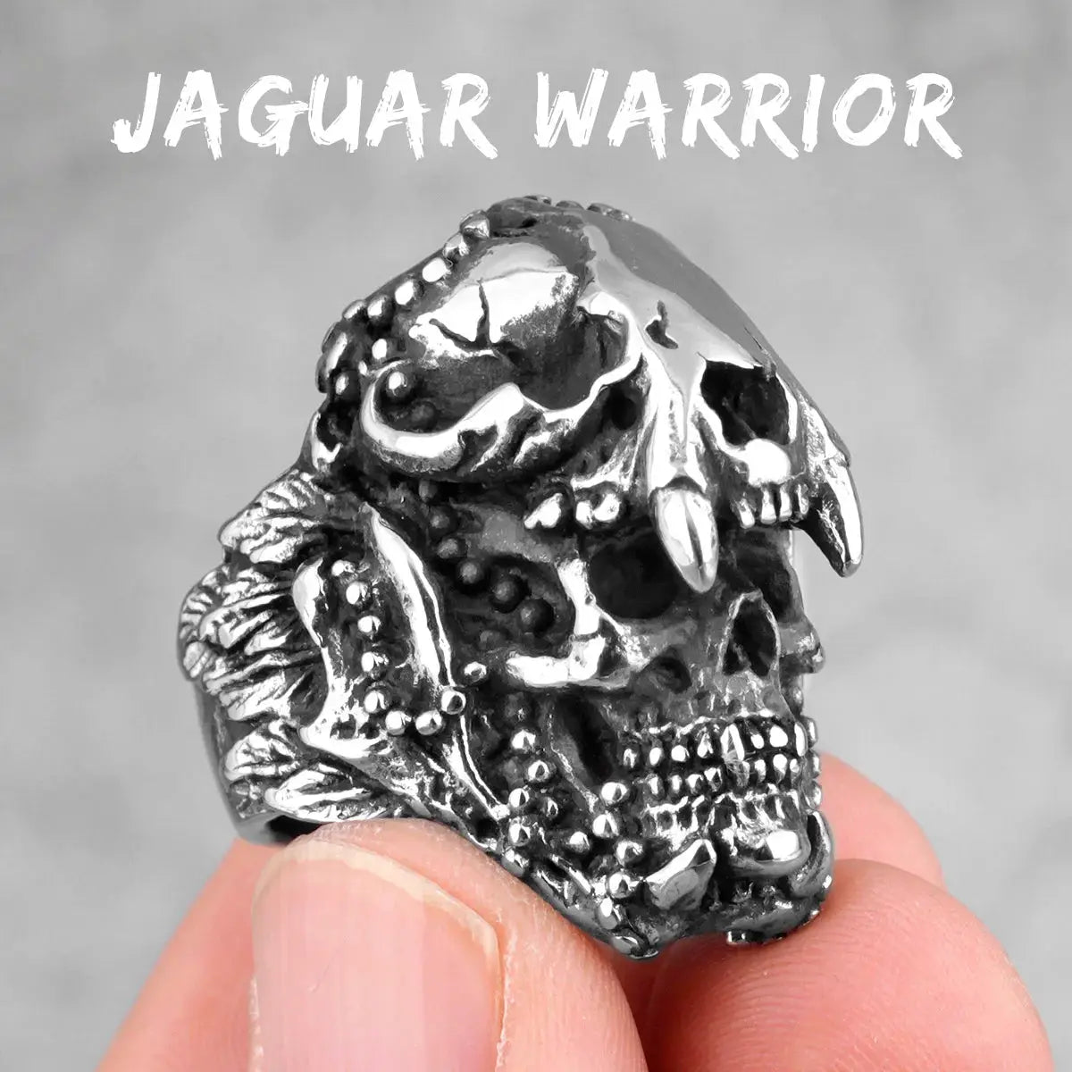 Bague Crâne Gothique Metal Town