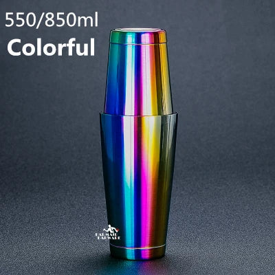 Boston Cocktail Shaker Martini Bar Cocktail Shaker Stainless Steel Boston Flair Mixing Tin Set Bar Tool TechVisio