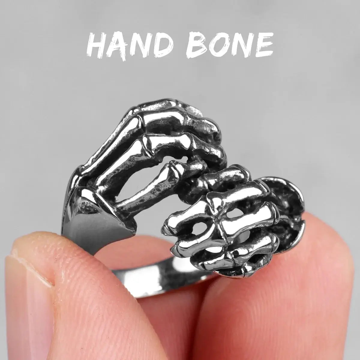 Bague Crâne Gothique Metal Town