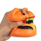 Squishy Burger Tête de Chat Parfumé – PU Slow-Rising, Anti-Stress TechVisio