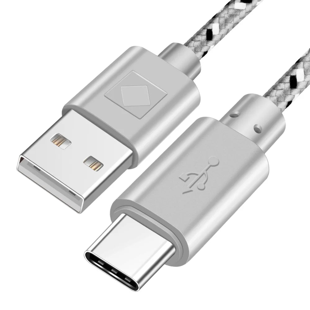 OLAF Nylon Braided USB Type C Cable 1M 2M 3M Data Sync Fast Charging USB C Cable For Samsung S9 S10 Xiaomi mi9 mi8 Huawei Type-c TechVisio