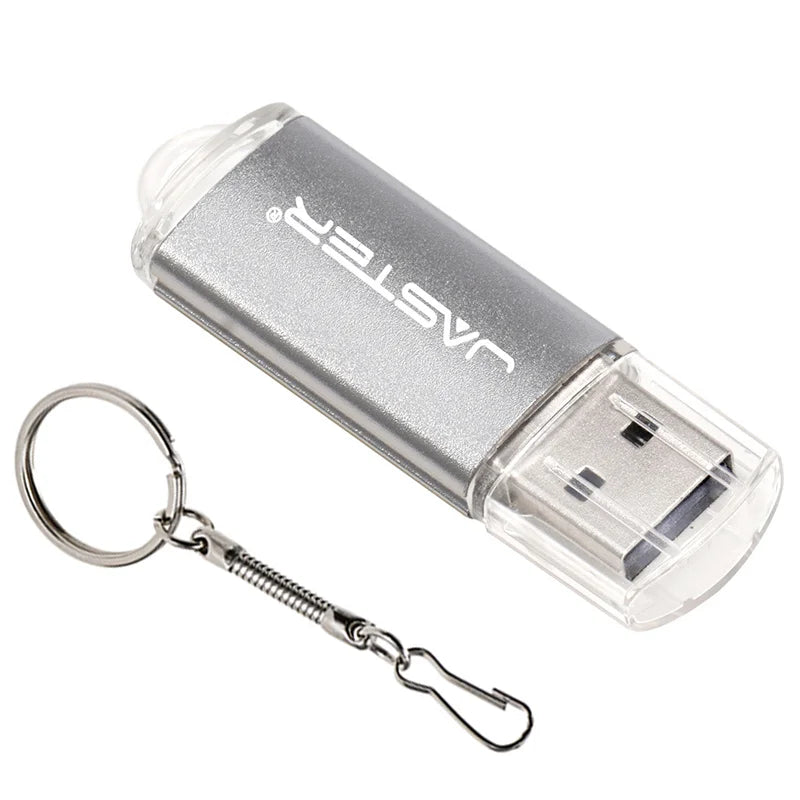 JASTER USB-Stick mit Schlüsselanhänger – 128 MB bis 128 GB, 9 Farben, USB 2.0, Geschenk