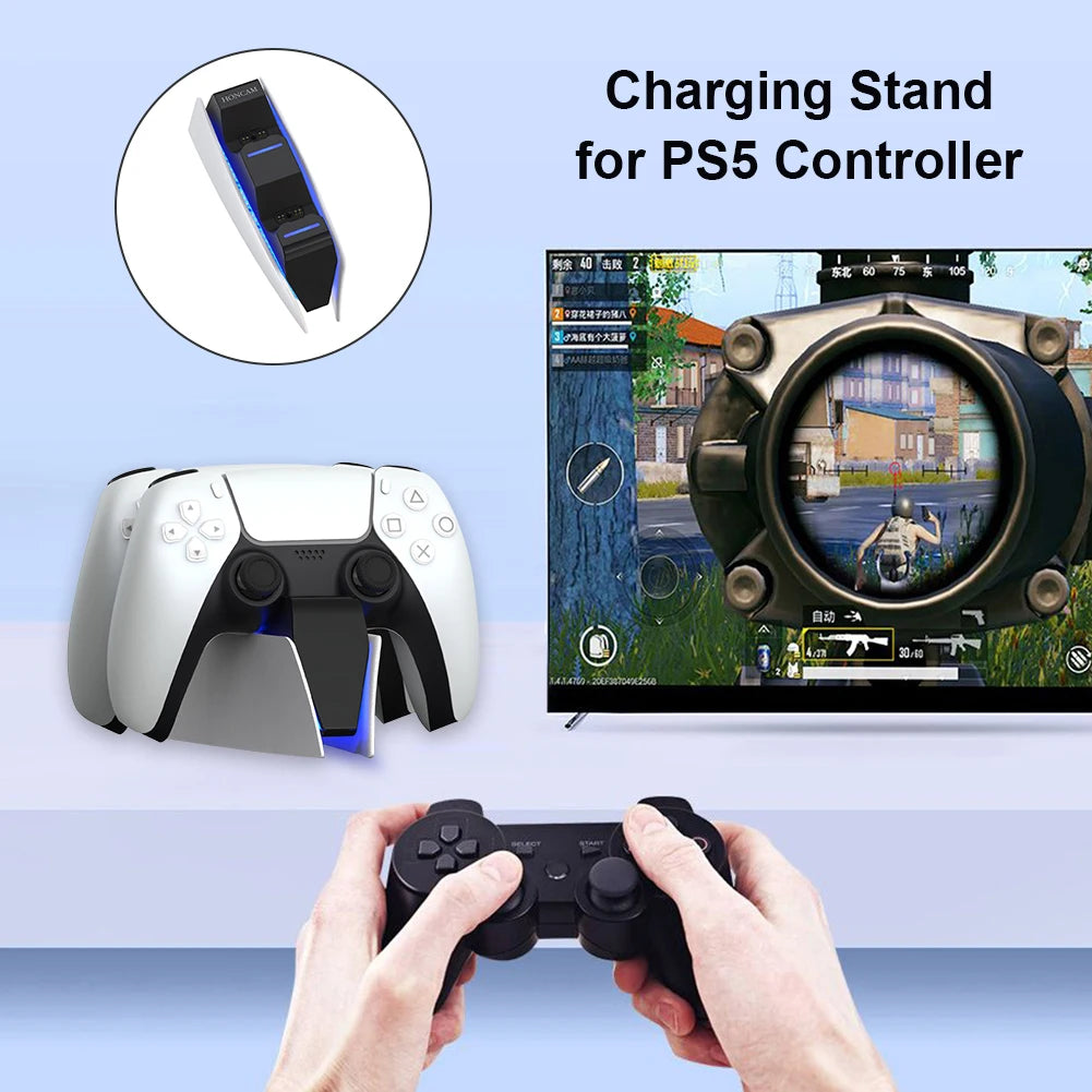 PS5 DualSense Dual Charging Station – USB-C | LED | 2.5h