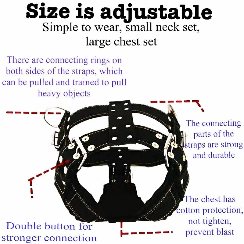 Dog Harness For Large Dog,Pit Bull Dog Harness Large Dog Collar Wholesale Leash Dog Vest Collar Fashion Pet Products Accessories TechVisio