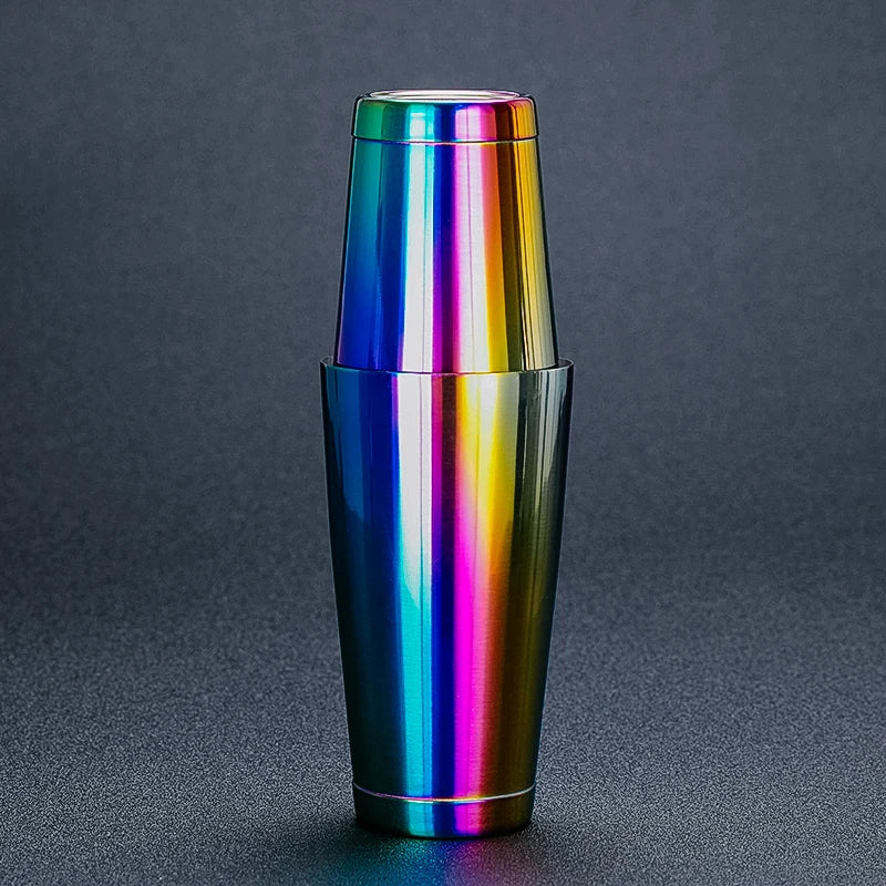 Stainless Steel Cocktail Boston Bar Shaker: 2-piece Set: 18oz Unweighted & 28oz TechVisio
