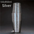 Stainless Steel Cocktail Boston Bar Shaker: 2-piece Set: 18oz Unweighted & 28oz TechVisio