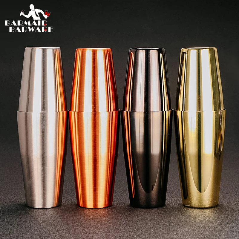 Boston Cocktail Shaker Martini Bar Cocktail Shaker Stainless Steel Boston Flair Mixing Tin Set Bar Tool TechVisio