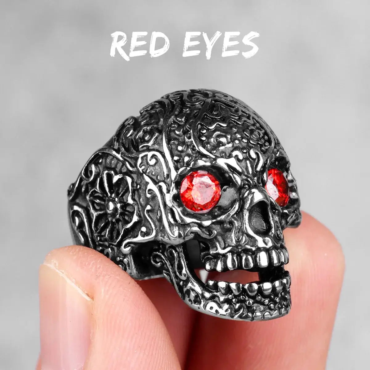 Bague Crâne Gothique Metal Town