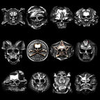 Bague Crâne Gothique Metal Town