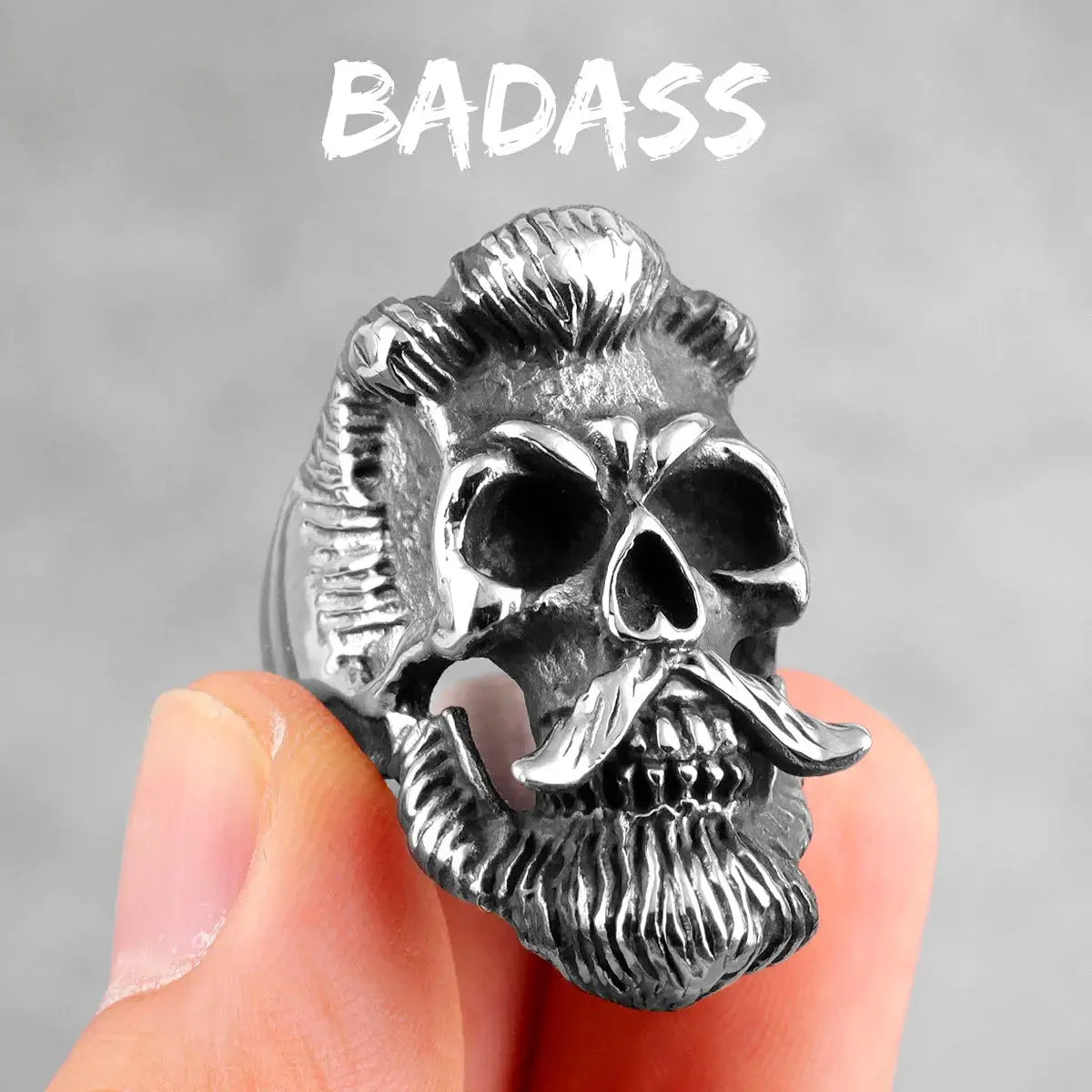 Bague Crâne Gothique Metal Town
