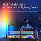 120CM LED RGB Floor Lamp Bar, Sound Pickup Ambient Light, Corner Wall Light for Bedroom, E-Sports Room Live Atmosphere Lamp TechVisio