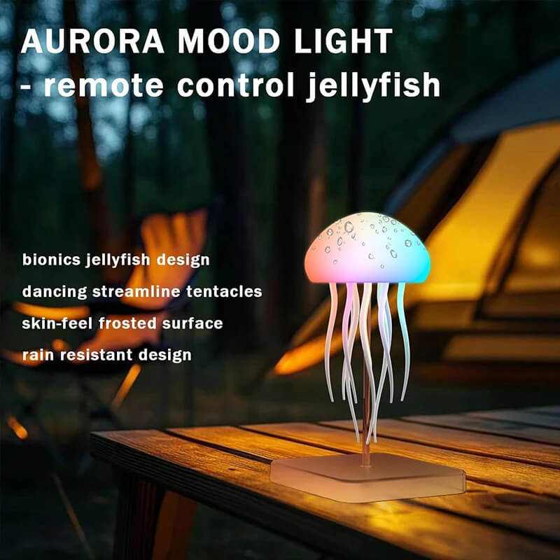Lampe Méduse LED 9 Tentacules Dégradé Couleurs Télécommande – Déco Ambiance TechVisio