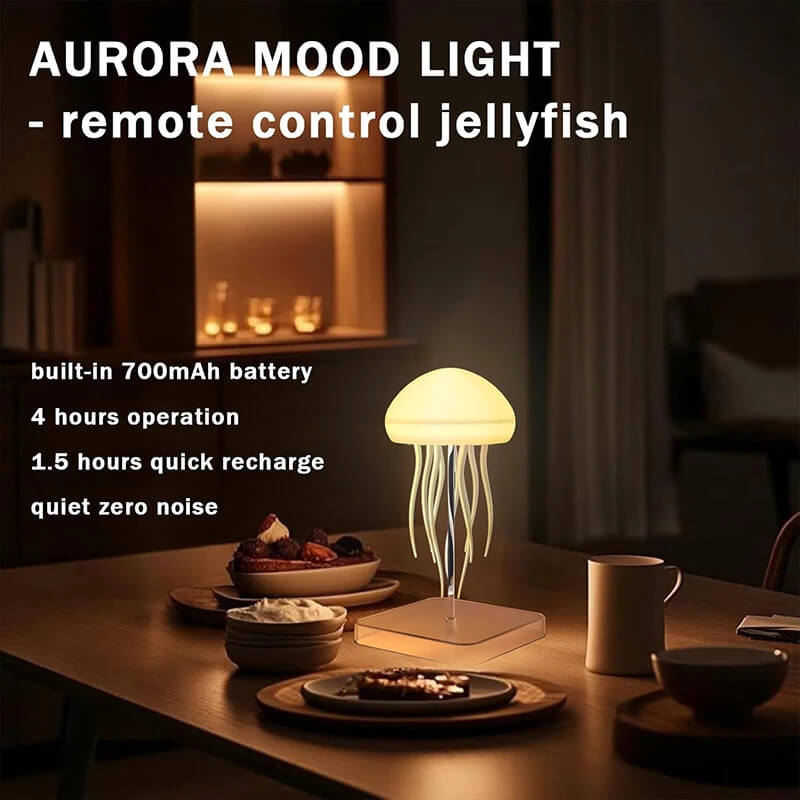 Lampe Méduse LED 9 Tentacules Dégradé Couleurs Télécommande – Déco Ambiance TechVisio