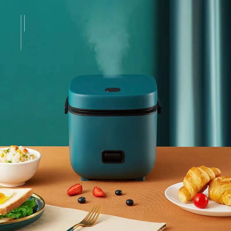 Mini Rice Cooker Automatic Household Kitchen Electric Cooking machine 1-2 People Food Warmer Steamer 1.2L Small Rice Cooker TechVisio
